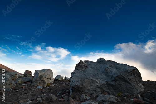富士　宝永山の景色