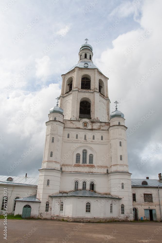 Old church in russia.Trinity Stefano Ulyanovsk monastery.