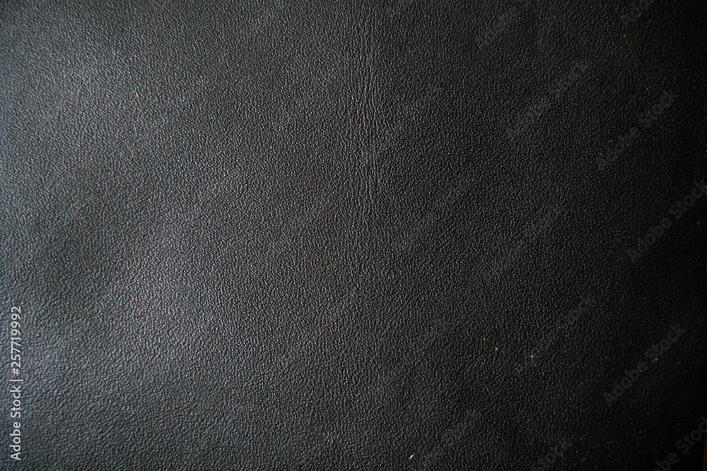Genuine black fullgrain leather background Genuine black fullgrain leather background