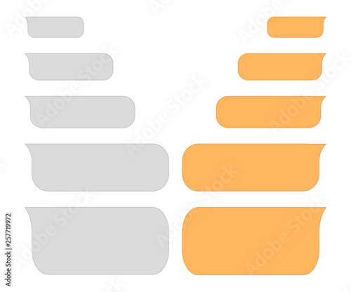 Messages bubbles. Chat online.