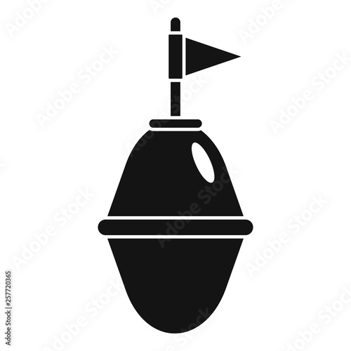Port buoy icon. Simple illustration of port buoy vector icon for web design isolated on white background