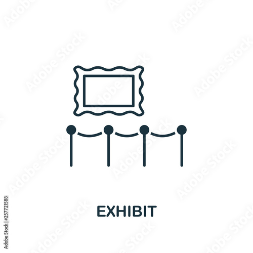 Exhibit icon. Creative element design from tourism icons collection. Pixel perfect Exhibit icon for web design, apps, software, print usage