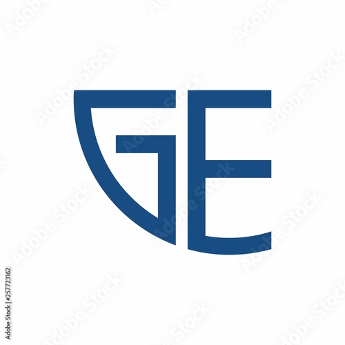 Free Download GE logo initial letter design template vector illustration - GFXLoad