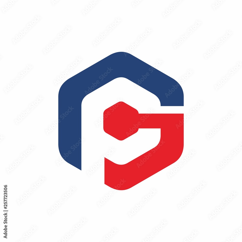 GP, PG logo initial letter design template vector illustration GP, PG logo initial letter design template vector illustration