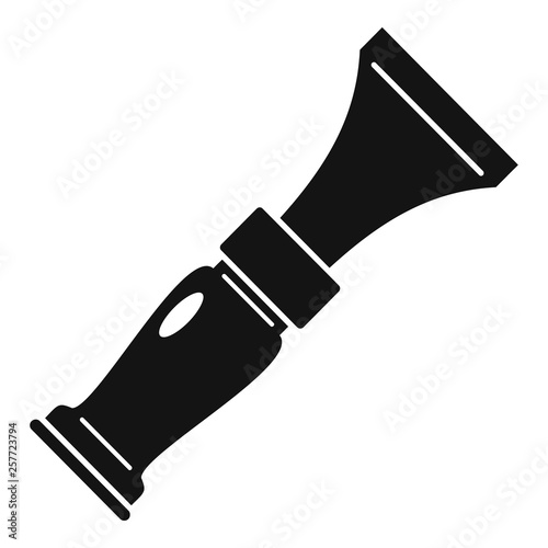 Hunter whistle icon. Simple illustration of hunter whistle vector icon for web design isolated on white background