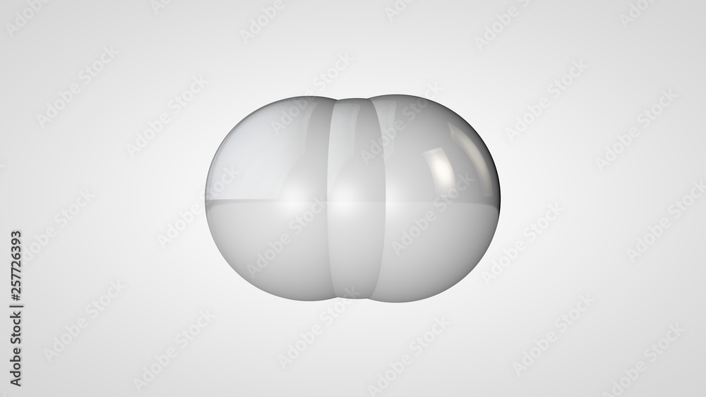 3D illustration of many white balls in space, arranged randomly. Abstract image of round objects connected to each other. Isolated on white background. 3D rendering 3D illustration of many white balls in space, arranged randomly. Abstract image of round objects connected to each other. Isolated on white background. 3D rendering
