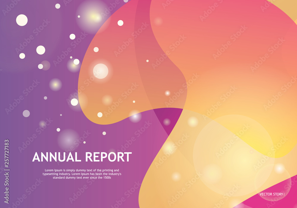 Design Template. Trendy Gradient Background. Abstract Vector Illustration
