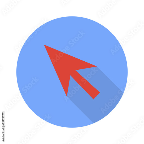 Free Download Cursor arrow silhouette on a white background.  - GFXLoad