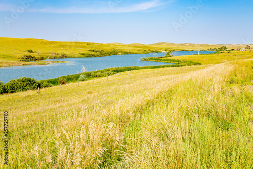 Sather Lake in Little Missouri National Grassland, North Dakota, USA photo