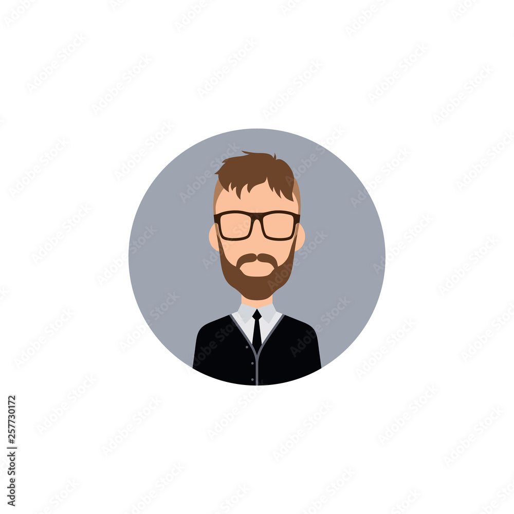 gentleman hipster worker avatar