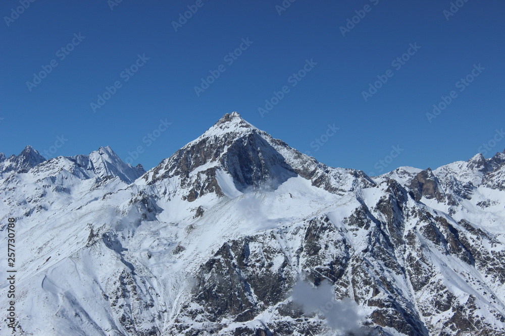 mountains dombay - classic mountains in the snow mountains dombay - classic mountains in the snow