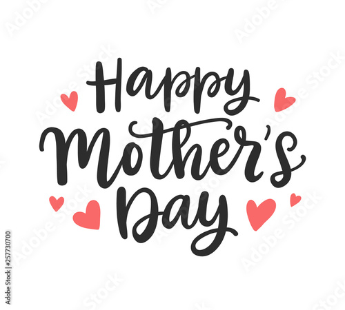 Happy Mother s Day modern calligraphy Background