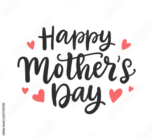Happy Mother's Day modern calligraphy Background