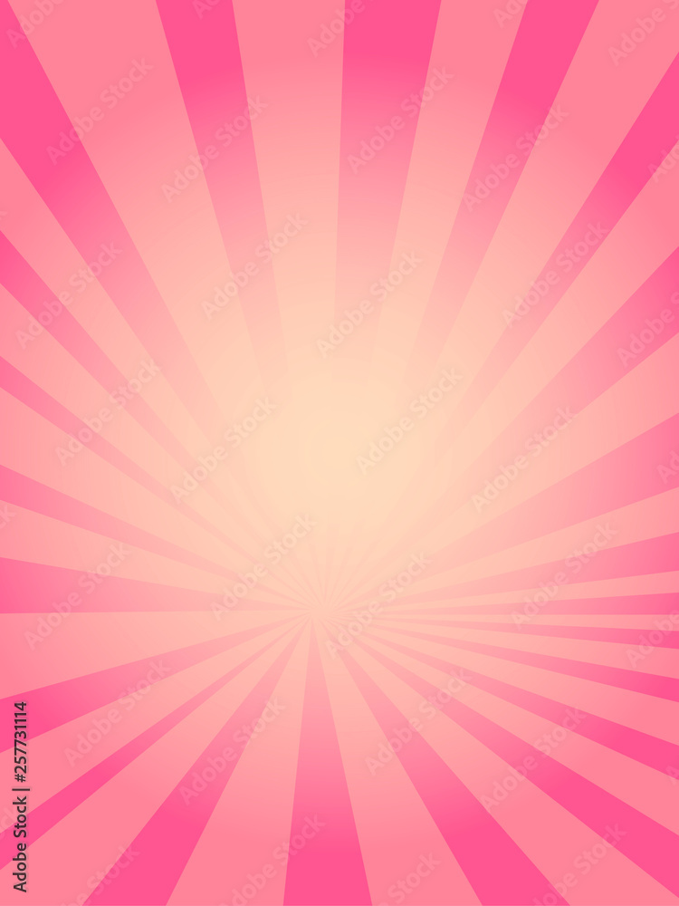 Pop art background, the rays of the sun of yellow color turn into pink or crimson.Circles, balls of different shapes. Raster Pop art background, the rays of the sun of yellow color turn into pink or crimson.Circles, balls of different shapes. Raster
