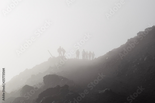 Fog on Mountain Summit 