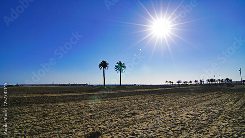 Playa de Comarruga, El Vendrell, Tarragona, Catalunya, España, Europa