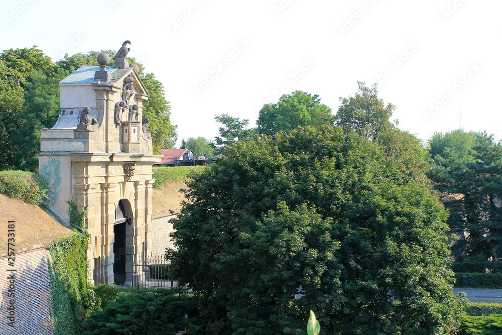 The Park in Vysehrad Prague Czech Republic