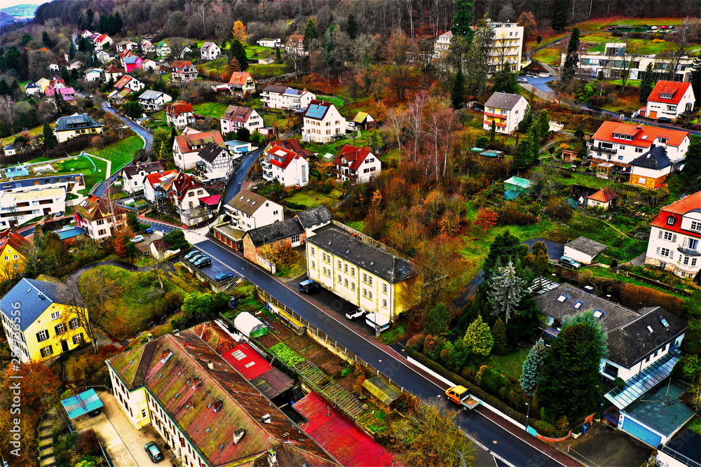 Bad Brückenau in Bayern aus der Luft - Drohne DJI Mavic 2 Pro