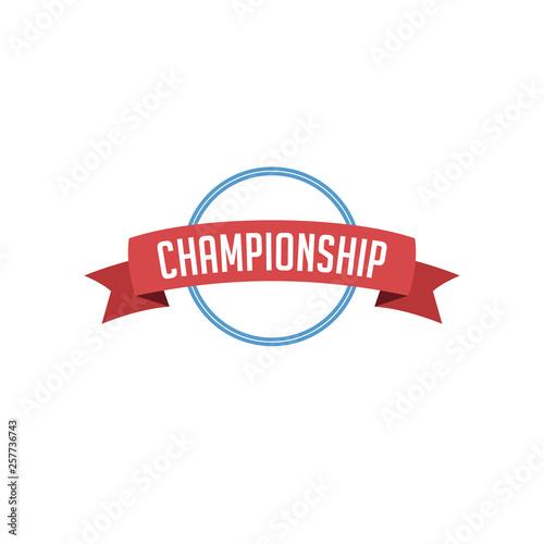 retro vintage badge label championship
