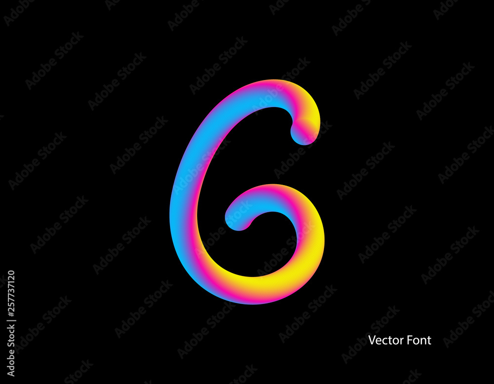 Vector letter. Abstract Letter Blend Line. Logo symbol Vector letter. Abstract Letter Blend Line. Logo symbol