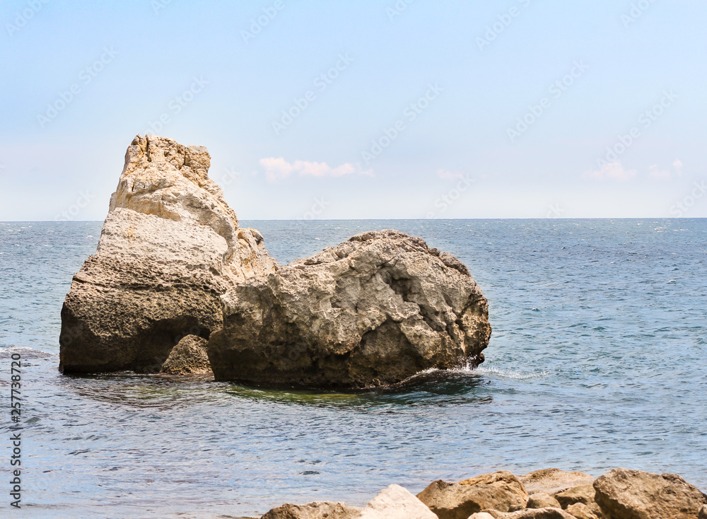 Rocks in the sea.