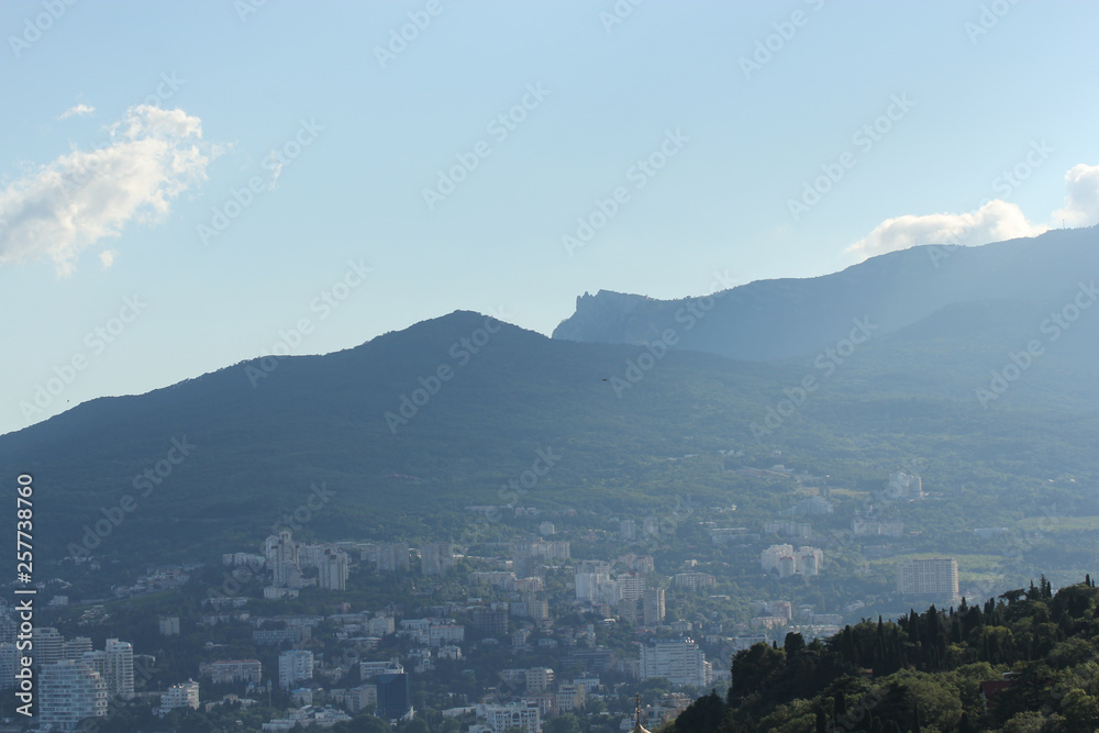 Mountains above Yalta.