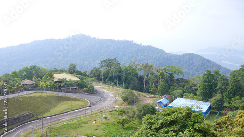 KEDAH  LANGKAWI  MALAYSIA - APR 09th  2015  View from the top of Gunung Raya mountain