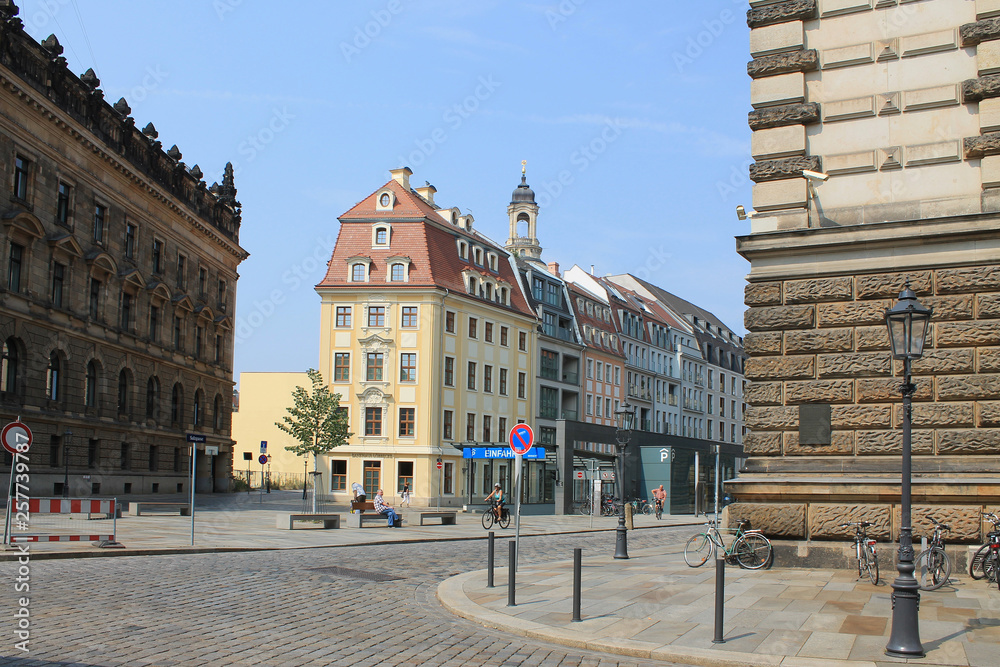 The historic center of Dresden Germany