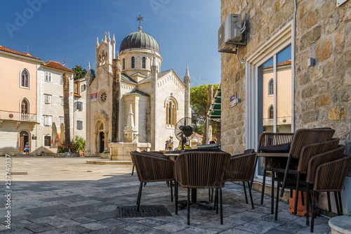Sunny view of Herceg Novi, Montenegro.