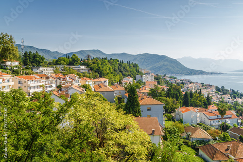 Sunny view of Herceg Novi, Montenegro.