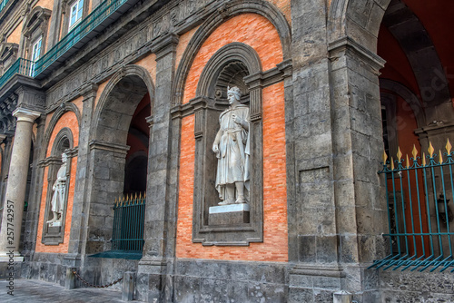 View of the Royal Palace in Naples - Italy photo