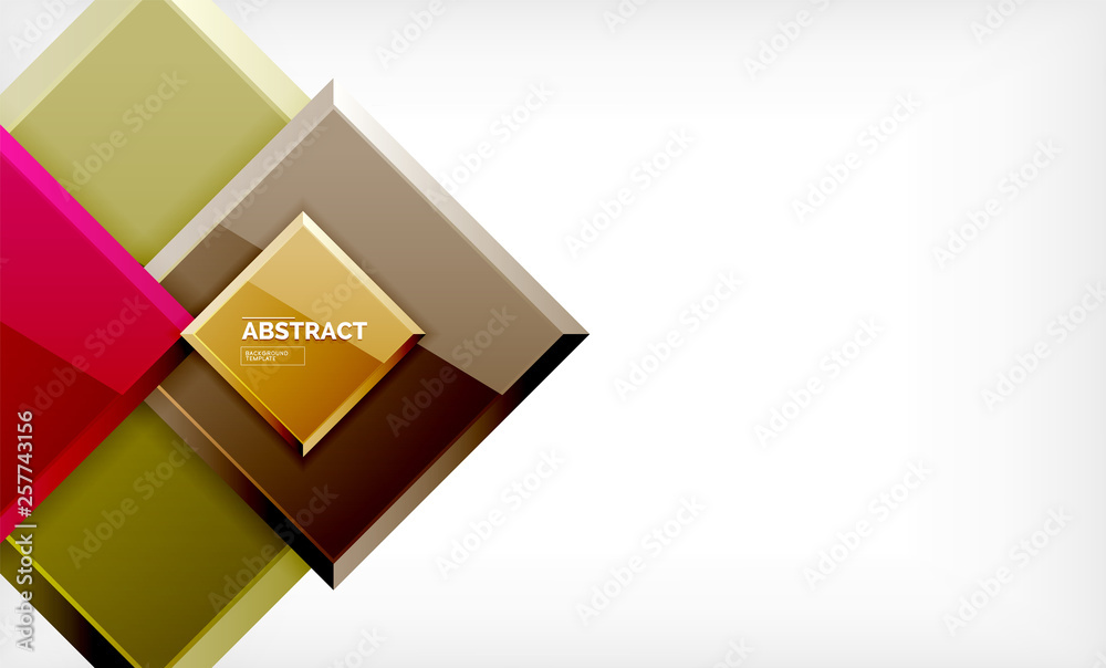 Square geometrical background