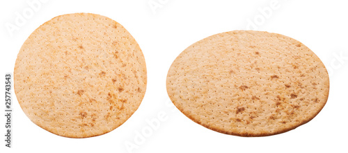 Quadro em tela pizza base isolated on white