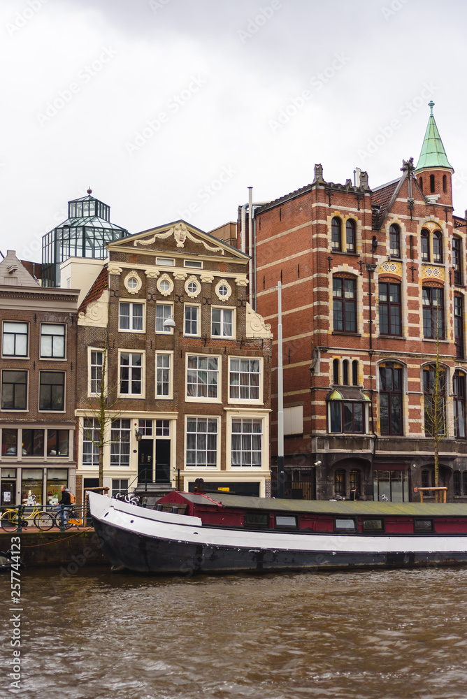 Old buildings in Amsterdam, the Netherlands
