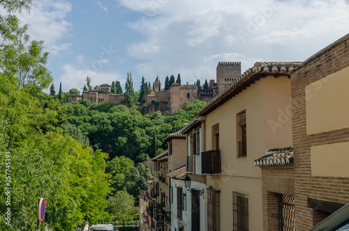 Spain. The Alhambra from the Albaicin of Granada