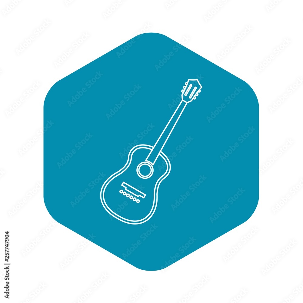 Charango Stringed Acoustic Instrument Icon Outline Illustration Of