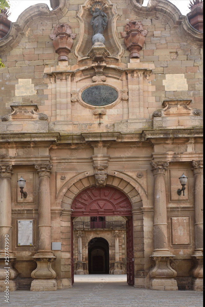 Obraz premium facade of old university of Cervera, La Segarra, LLeida province,Catalonia, Spain