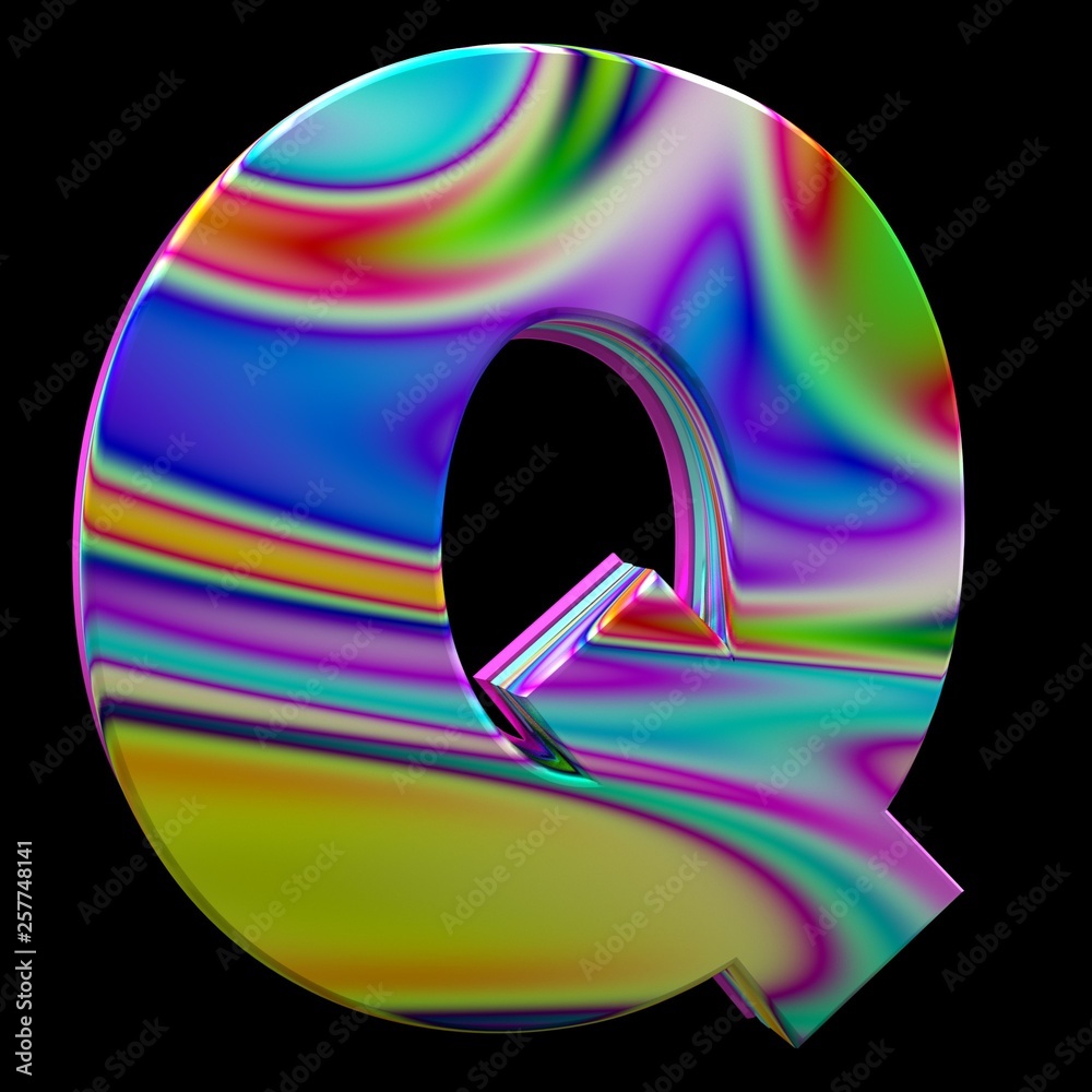 Colorful Circus Alphabet Q