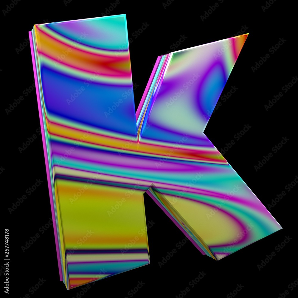 Colorful Circus Alphabet K