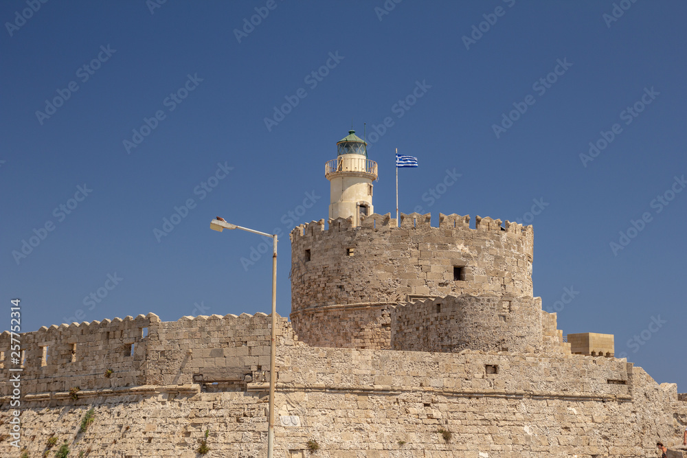 Fort of St. Nicholas. Rhodes, Greece.