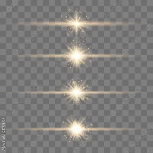 Set of Vector Light Effects. 