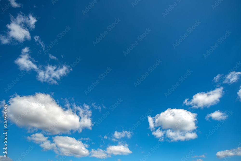 blue sky with white clouds