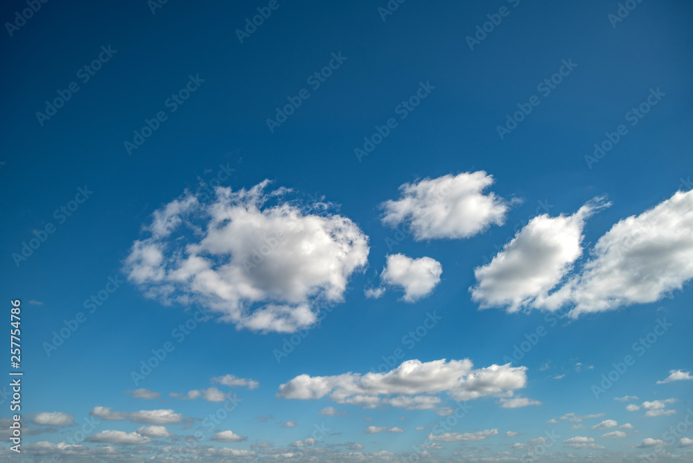 Fototapeta premium blue sky with white clouds