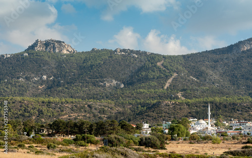 Famous and picturesque mountain village of Davlos  in Kerynia district, in Cyprus photo