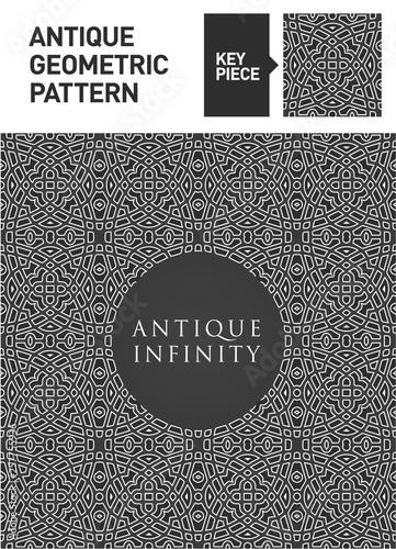 Antikes geometrisches nahtloses Muster