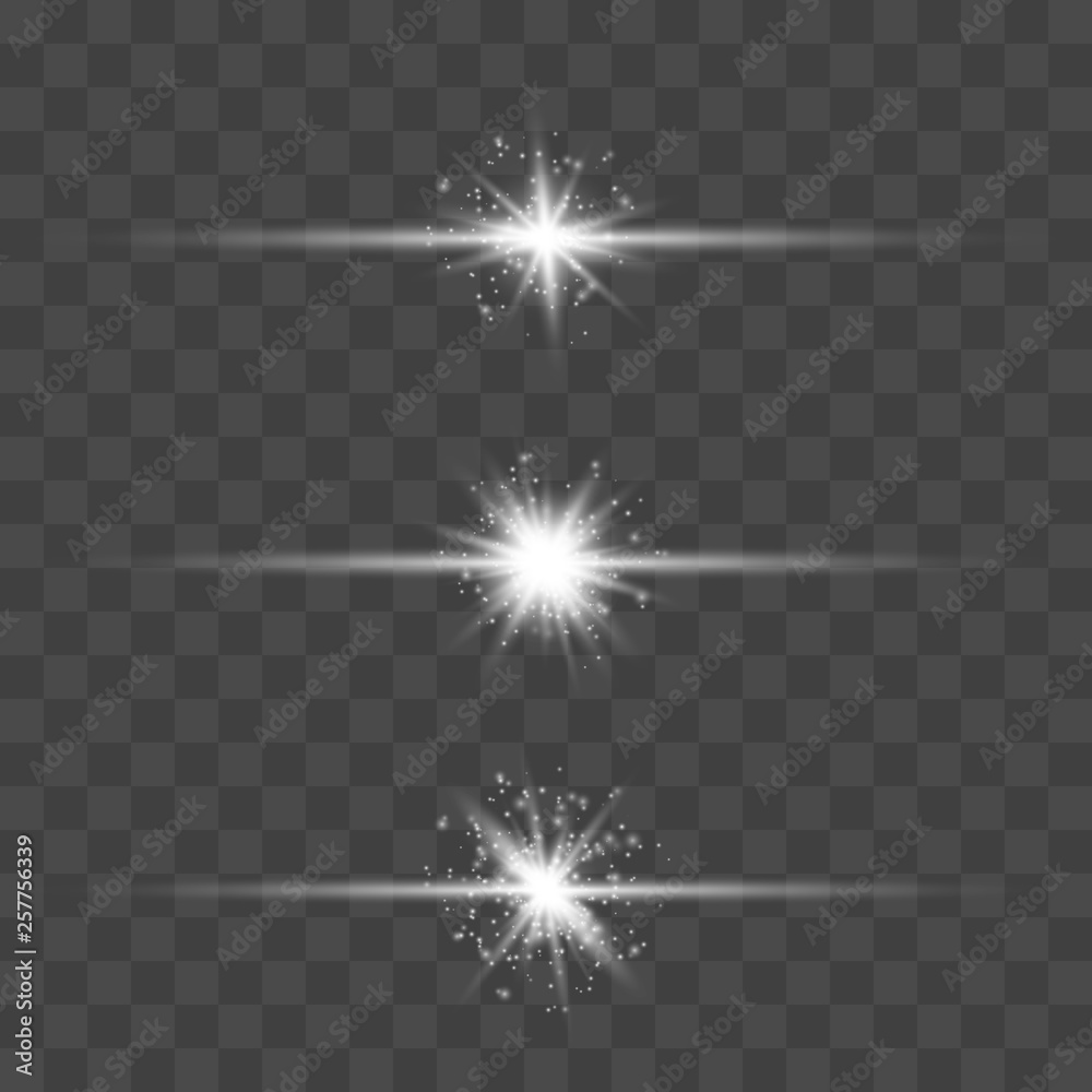 Set of Vector Light Effects. Set of Vector Light Effects.