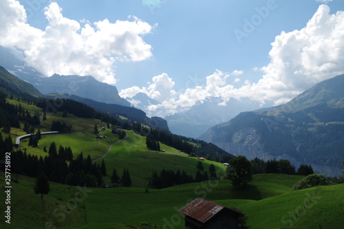 landscape in the alps