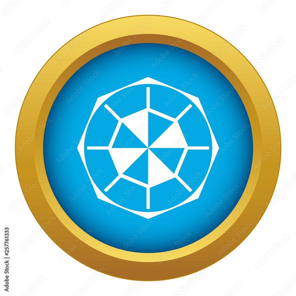 Diamond gemstone icon blue vector isolated on white background for any design Diamond gemstone icon blue vector isolated on white background for any design