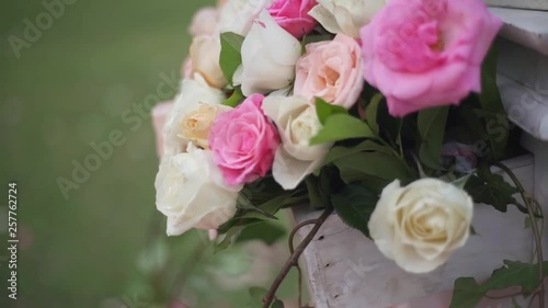Wedding Flower Arch Decoration. Wedding arch decorated with flowers