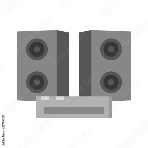 sound equipment isolated icon